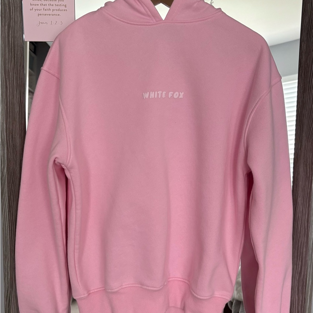 White Fix oversized leisure Posey hoodie